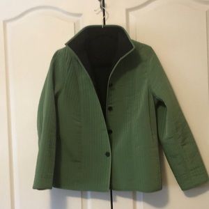 Reversible Black/Green Jacket. Has a very cool quilted look.